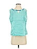 Mario Romano Teal Sleeveless Blouse Size S - photo 1