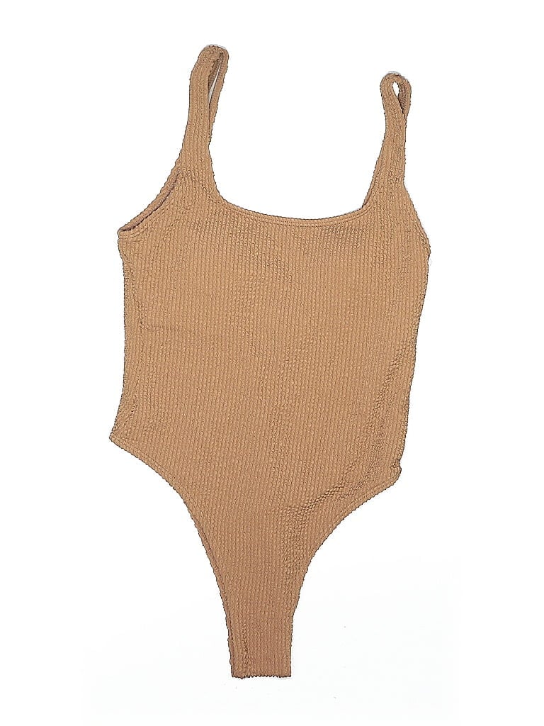 Pre-owned Unbranded One Piece Swimsuit In Brown