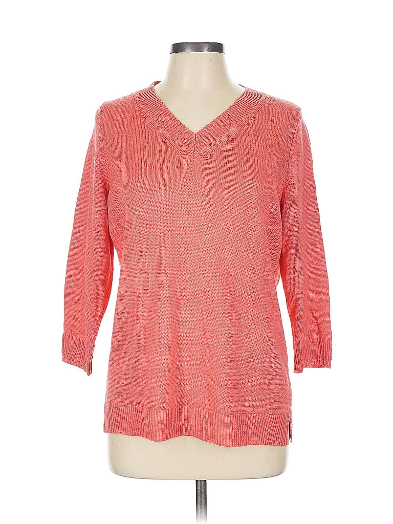 Pre-owned Talbots Pullover Sweater In Orange