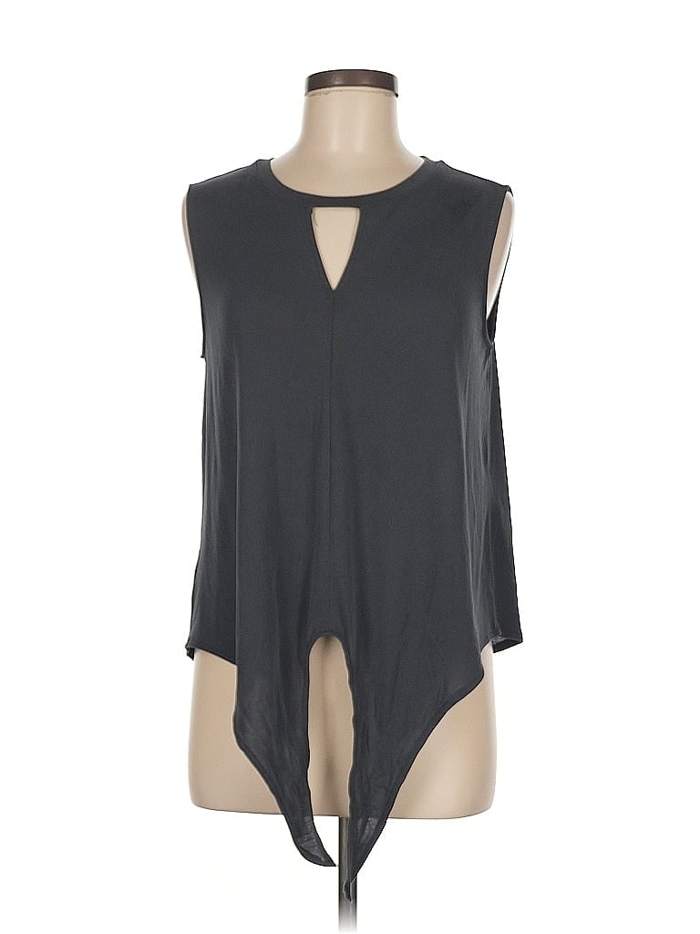 Pre-owned Ann Taylor Loft Outlet Sleeveless T-shirt In Black