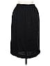 H&M 100% Polyester Solid Black Casual Skirt Size 10 - photo 1
