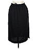 H&M 100% Polyester Solid Black Casual Skirt Size 10 - photo 2