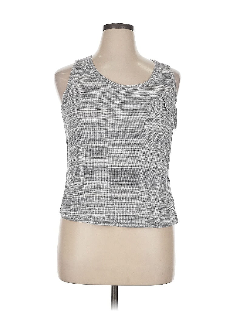 Pre-owned Assorted Brands Sleeveless T-shirt In Gray