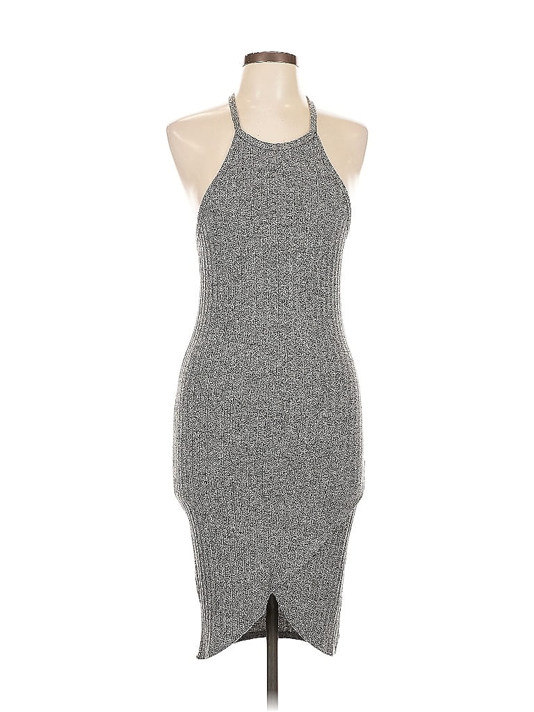 Pre-owned Bozzolo Cocktail Dress In Gray