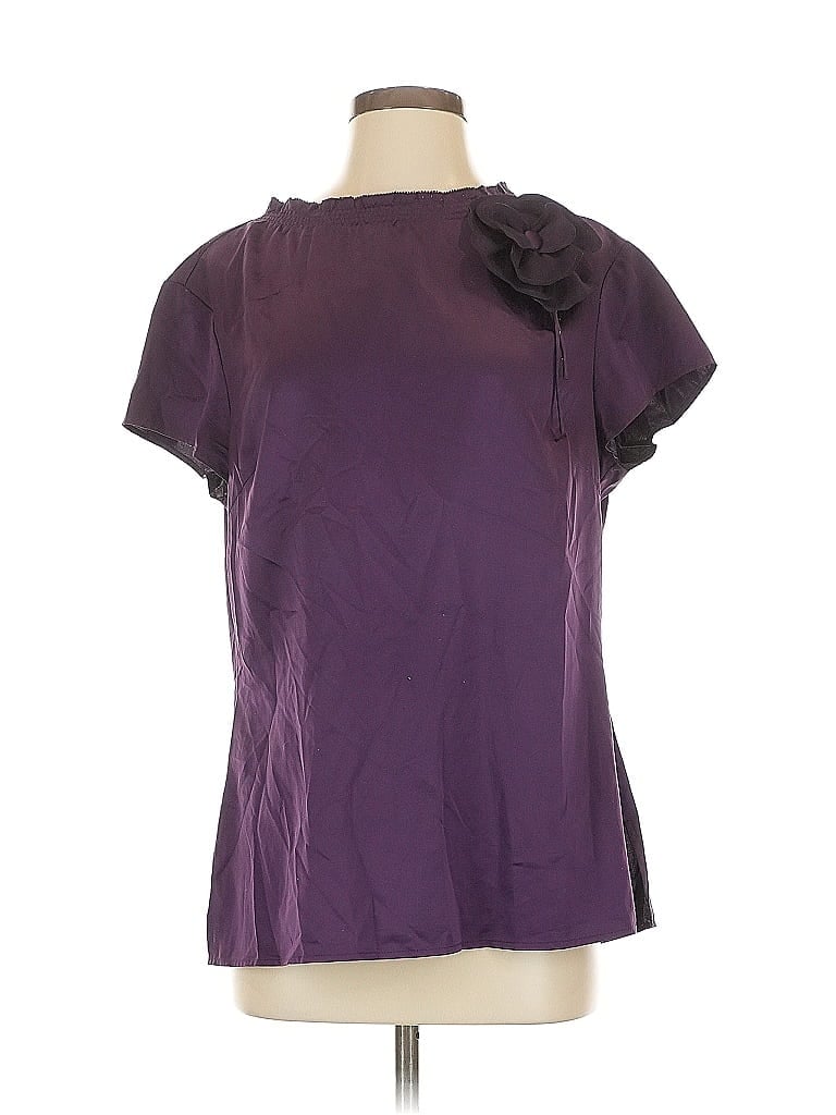 Pre-owned Pamela Dennis Short Sleeve T-shirt In Purple