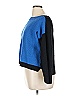 St. John Color Block Blue Wool Pullover Sweater Size XL - photo 5