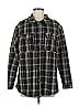 Hayden 100% Polyester Plaid Gray Black Fleece Size M - photo 1