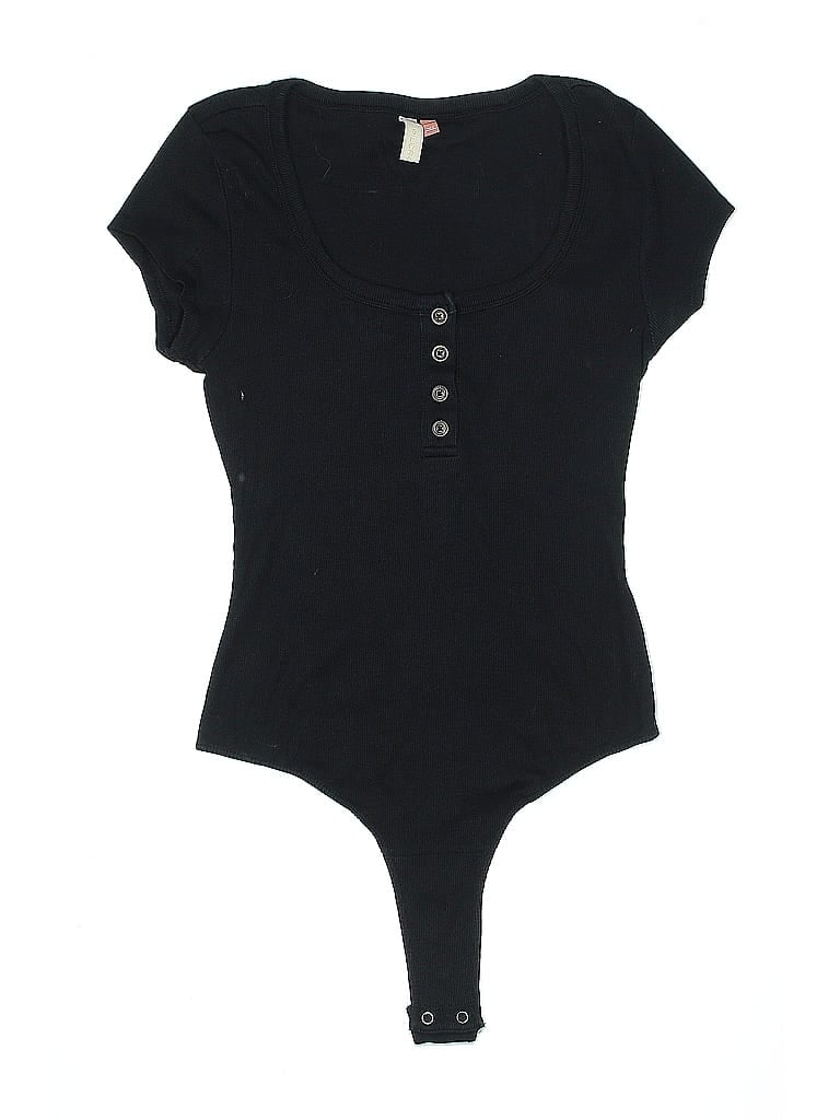 Pre-owned Pilcro Bodysuit In Black