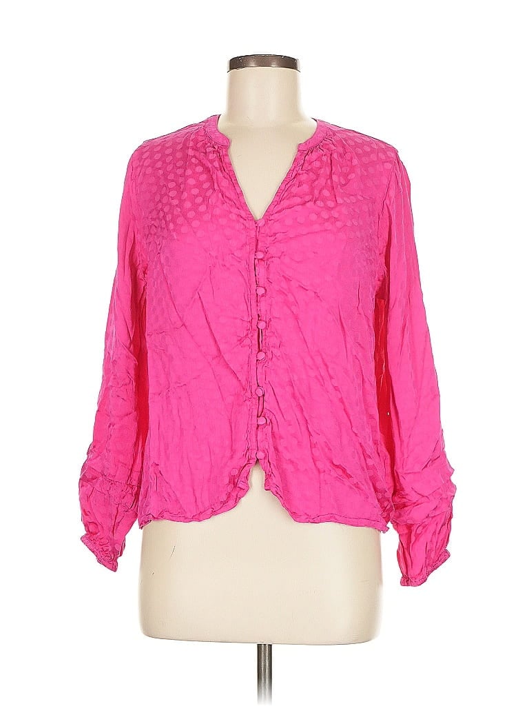 Click to view more detailed imagery on our partner's website Pre-owned On 34th Long Sleeve Blouse In Pink