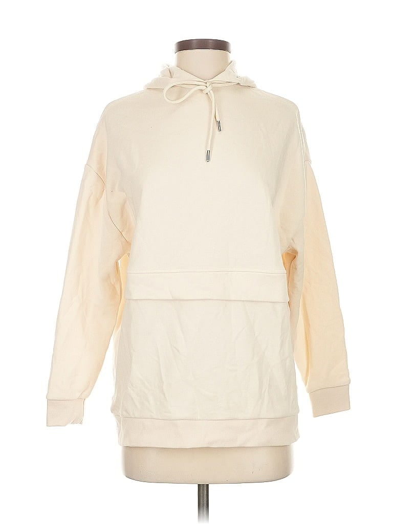 Pre-owned Nasty Gal Inc. Pullover Hoodie In White