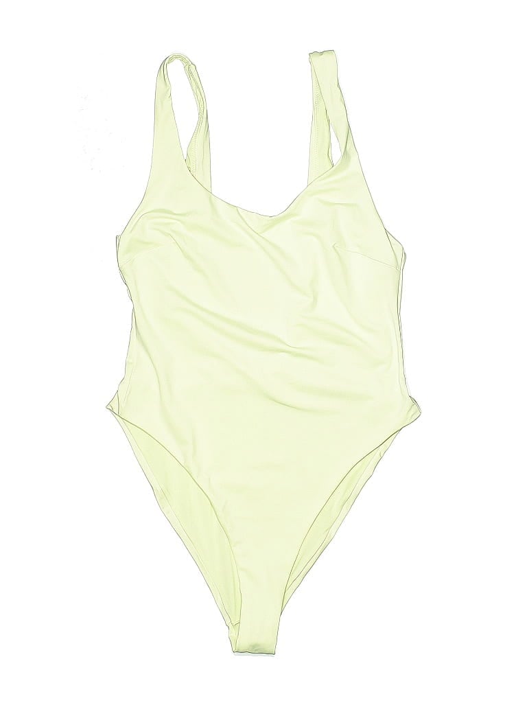 Pre-owned Asos Design Bodysuit In Yellow