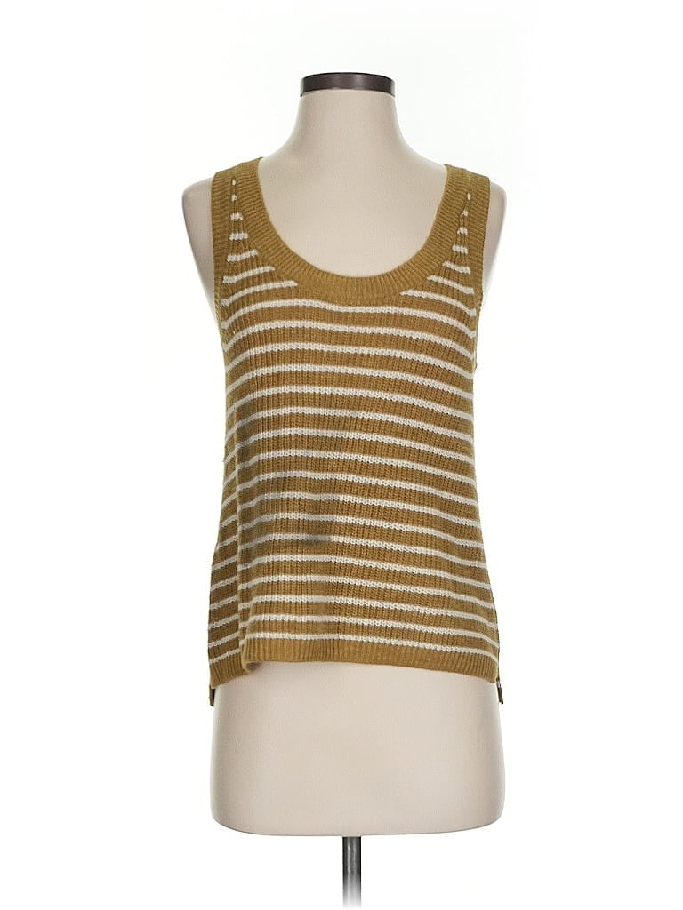 Pre-owned Faherty Sweater Vest In Gold