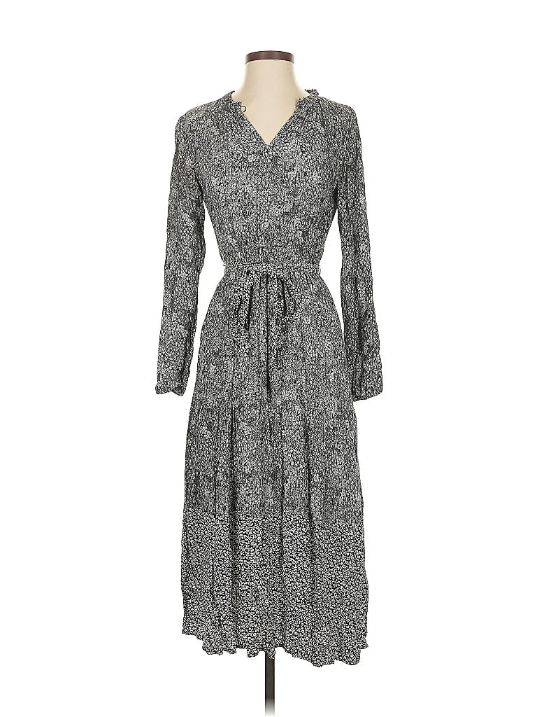 Pre-owned Ann Taylor Loft Outlet Casual Dress In Gray