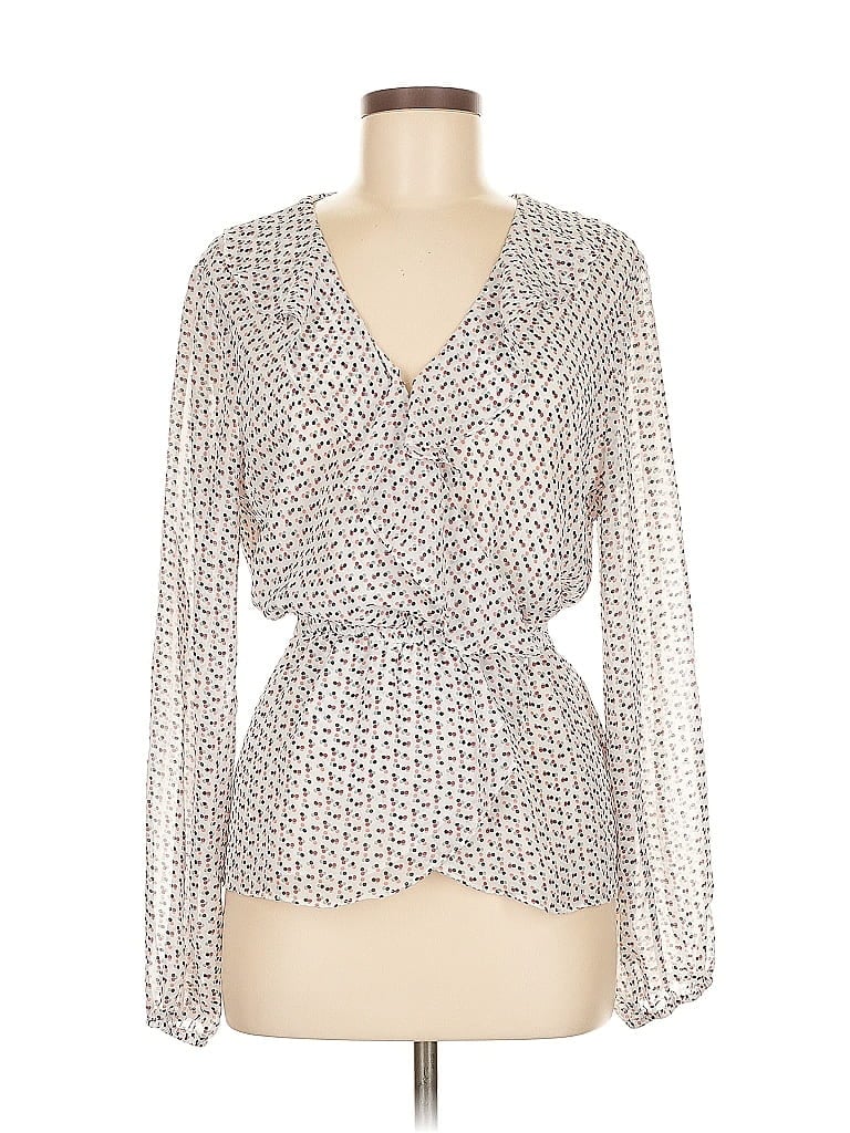 MAX STUDIO Pre-owned Long Sleeve Blouse In White