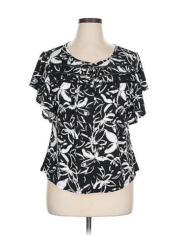 Adrienne Vittadini Short Sleeve Blouse (view 1)