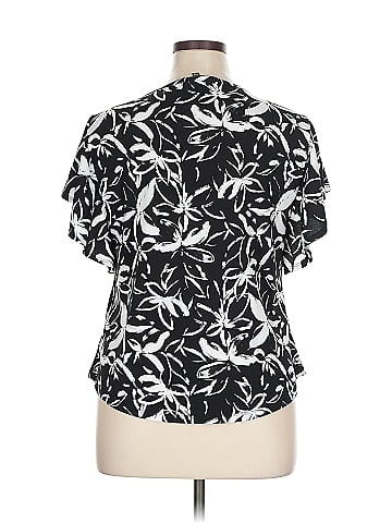Adrienne Vittadini Short Sleeve Blouse (view 2)