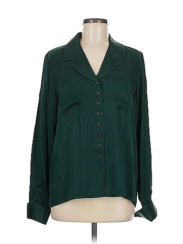 Carlisle Long Sleeve Silk Top (view 1)