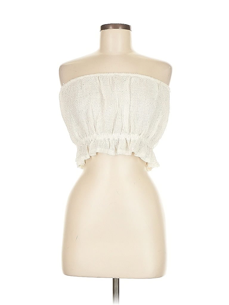 LESET Pre-owned Sleeveless Blouse In White
