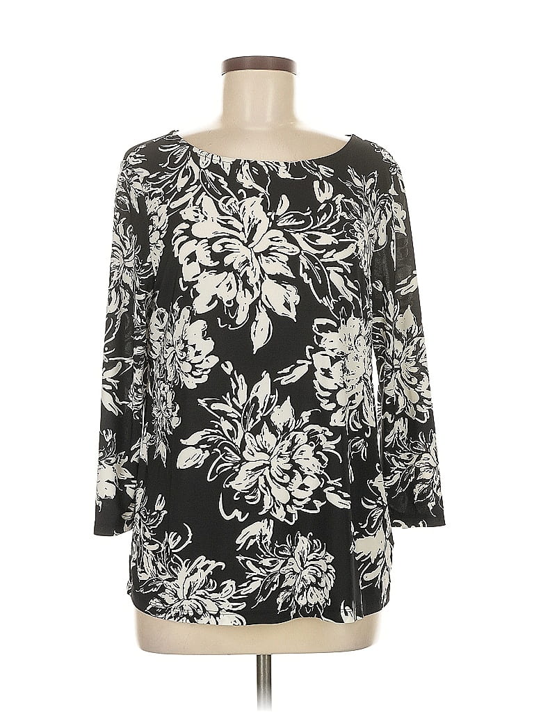 BLACK LABEL BY EVAN PICONE Pre-owned 3/4 Sleeve T-shirt In Black