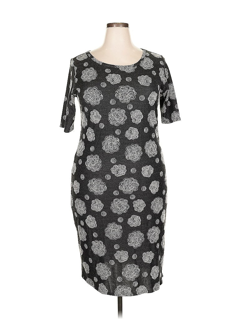 Pre-owned Lularoe Casual Dress In Gray