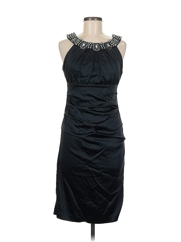 Pre-owned Suzi Chin For Maggy Boutique Cocktail Dress In Black