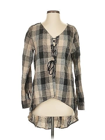 LA Hearts Long Sleeve Blouse (view 1)