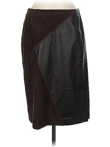 Lafayette 148 New York Faux Leather Skirt (view 1)