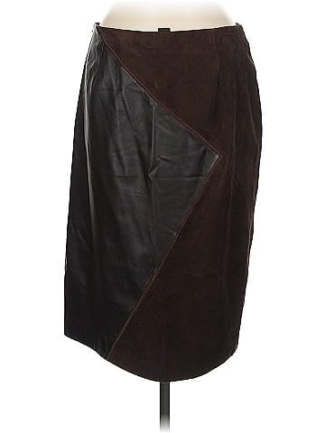 Lafayette 148 New York Faux Leather Skirt (view 2)