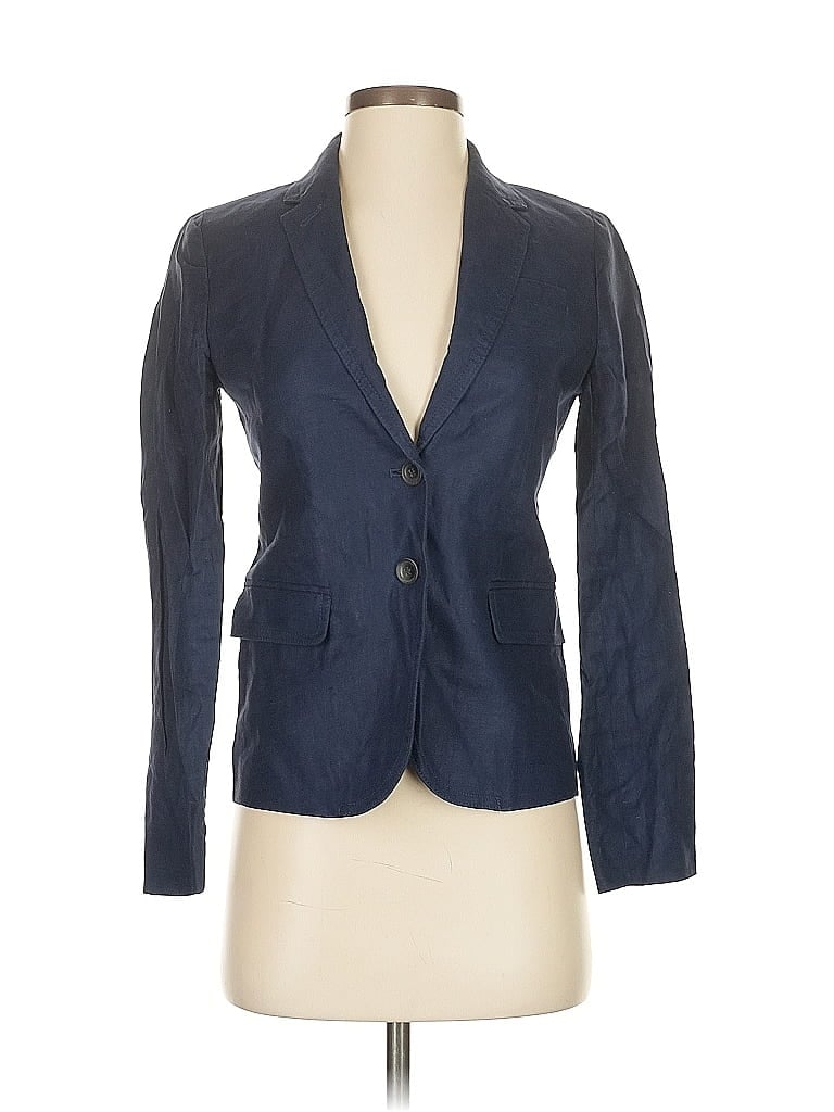 Pre-owned J.crew Factory Store Blazer Jacket In Blue