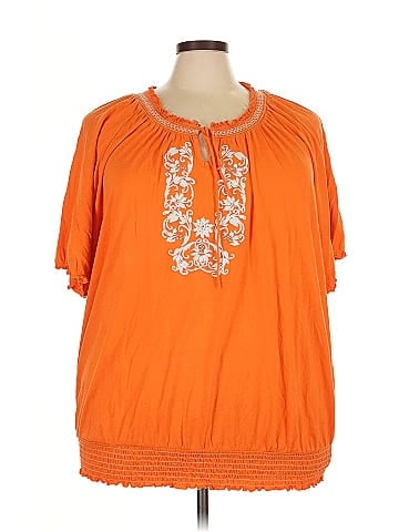 Lane Bryant Outlet Short Sleeve Blouse (view 1)
