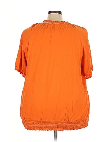 Lane Bryant Outlet Short Sleeve Blouse (view 2)