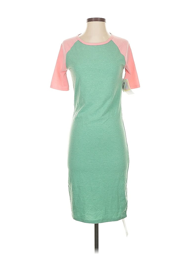 Pre-owned Lularoe Casual Dress In Green