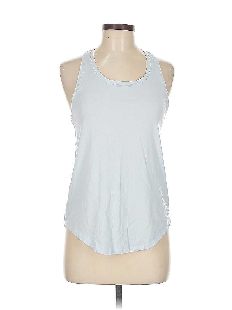 Pre-owned Lululemon Athletica Tank Top Blue Halter Neckline Tops