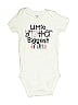 Carter's 100% Cotton Graphic Ivory Short Sleeve Onesie 12-18 MO / 18 MO - photo 1