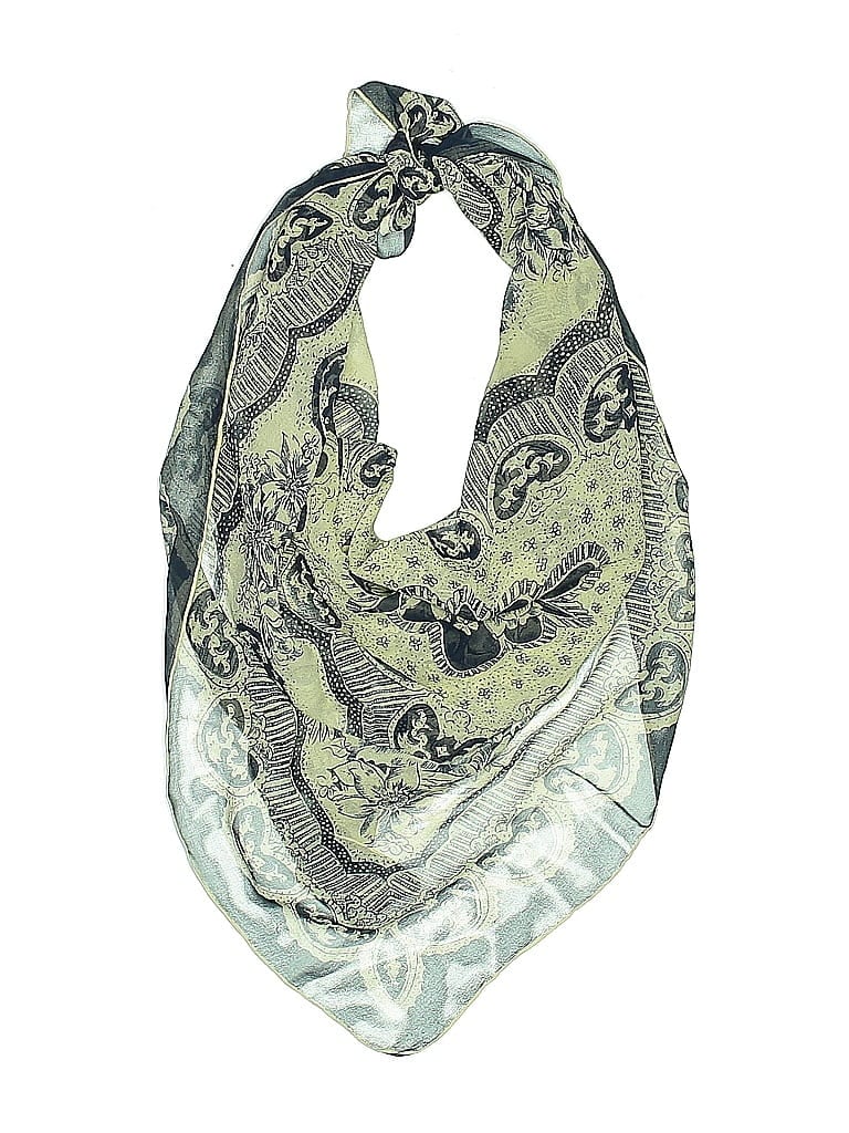 Pre-owned Assorted Brands Scarf In Blue
