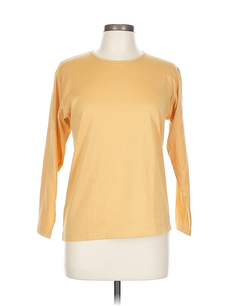 Pre-owned Assorted Brands 3/4 Sleeve T-shirt In Yellow