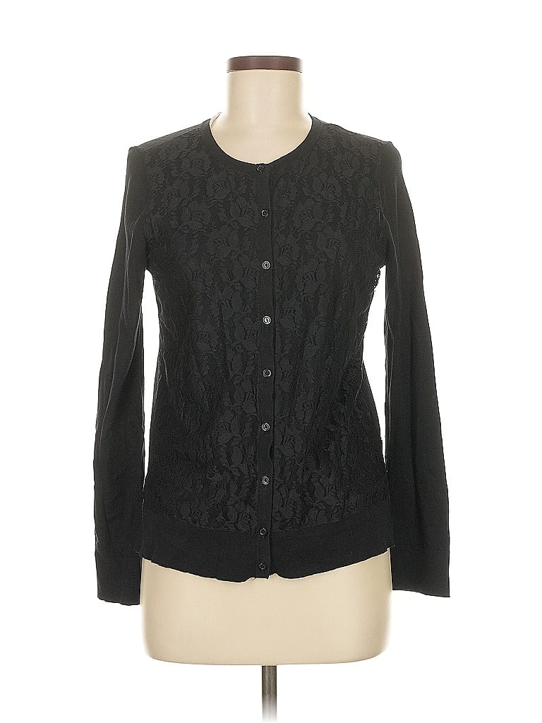 Pre-owned Ann Taylor Loft Outlet Long Sleeve Blouse In Black