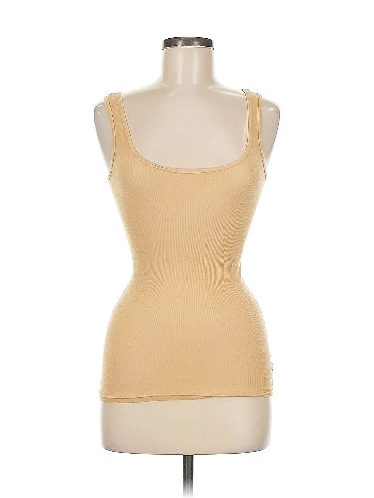 Click to view more detailed imagery on our partner's website Pre-owned Michael Stars Tank Top Tan Strapless Neckline Tops In Brown