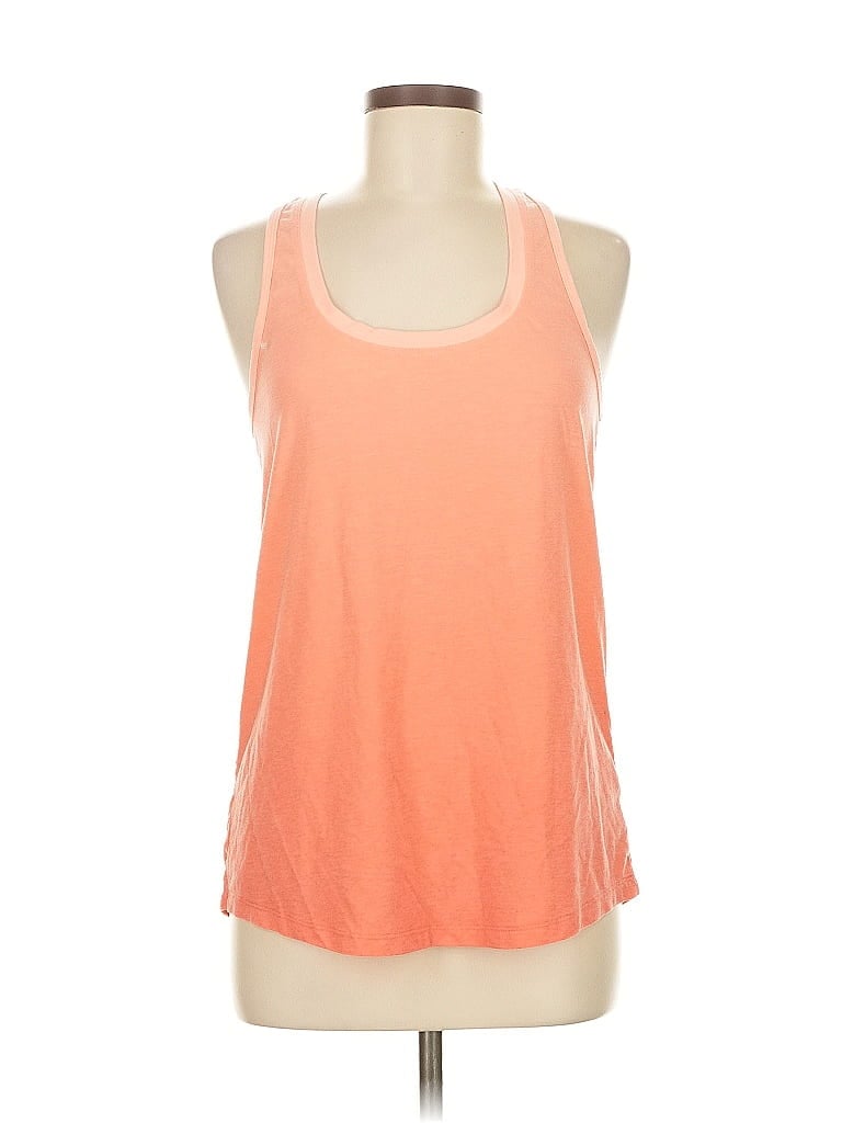 Pre-owned Jockey Tank Top Orange Halter Neckline Tops