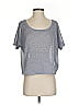 Express Gray Short Sleeve Top Size S - photo 1