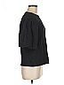 Nordstrom 100% Cotton Black 3/4 Sleeve Top Size M - photo 3