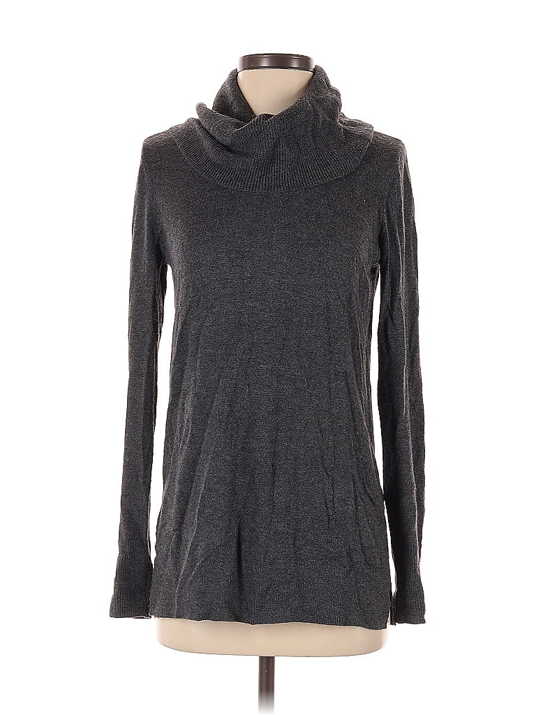 Pre-owned Ann Taylor Loft Turtleneck Sweater In Gray