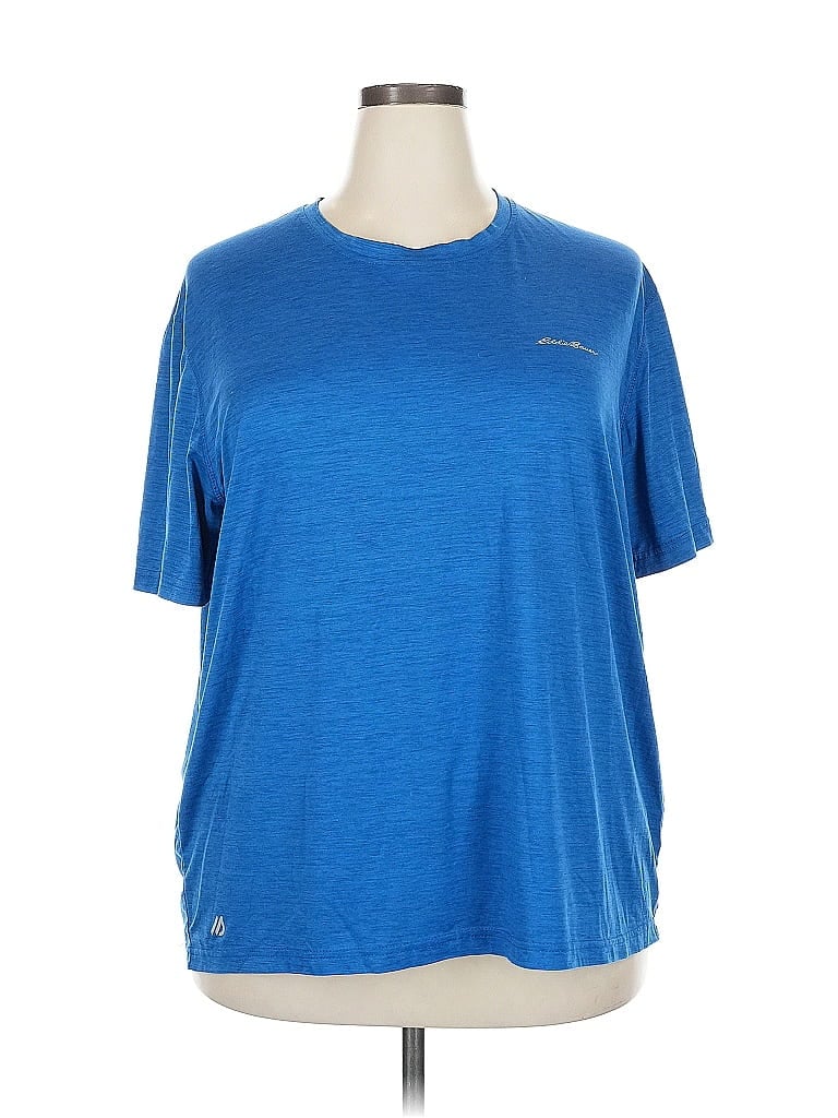 Pre-owned Eddie Bauer Active T-shirt In Blue