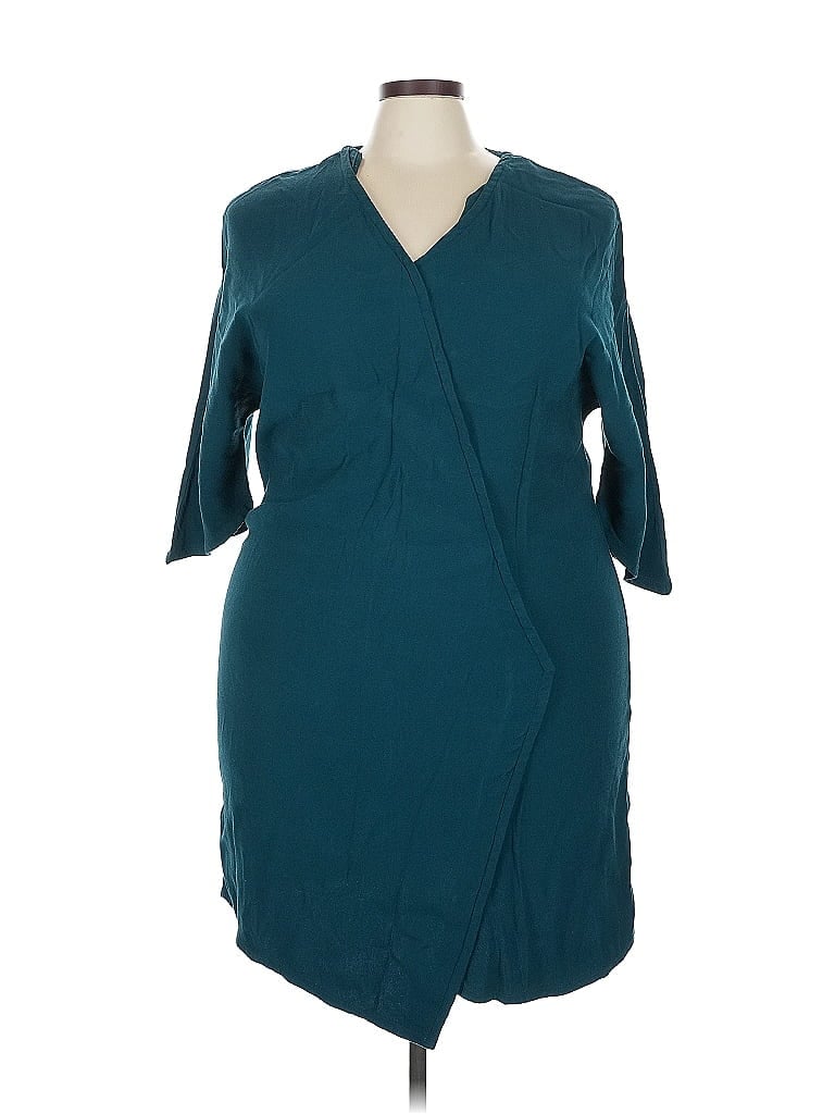 Universal Standard Teal Casual Dress Size 24 - photo 1