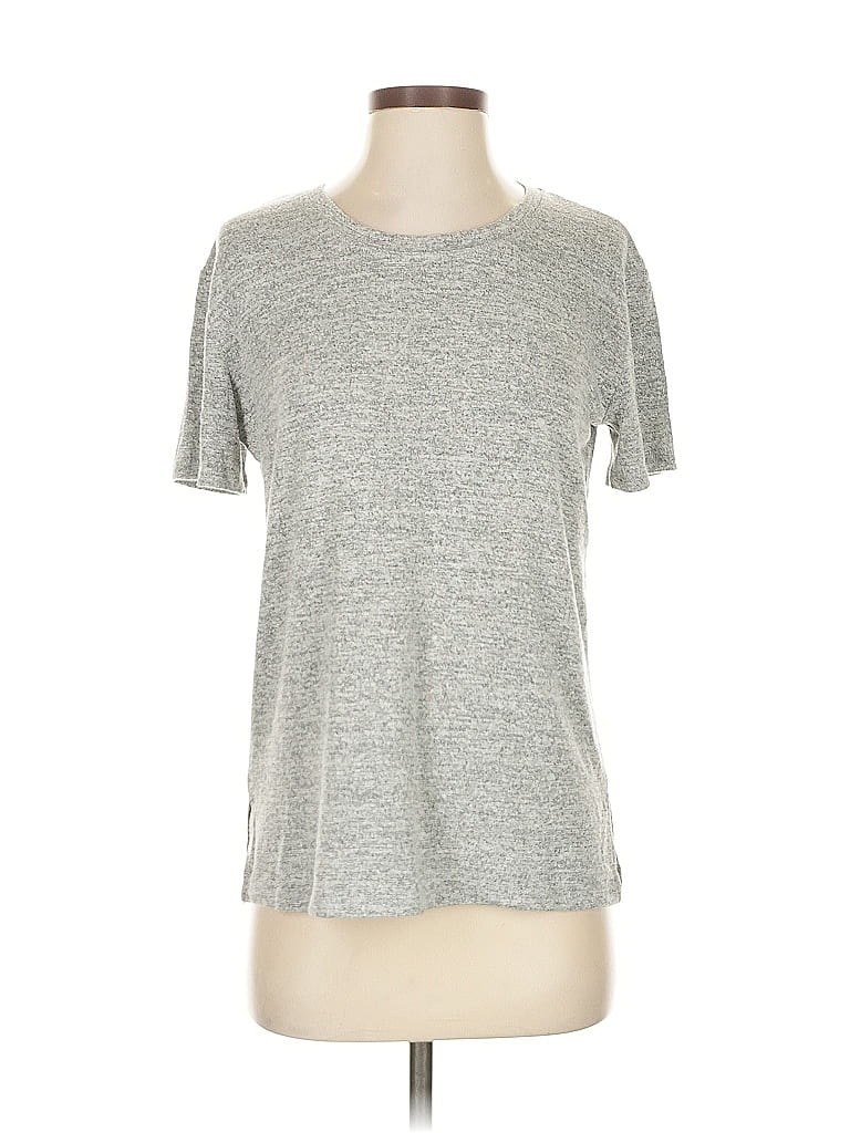 Pre-owned Wilfred Free Short Sleeve Top Gray Crew Neck Tops