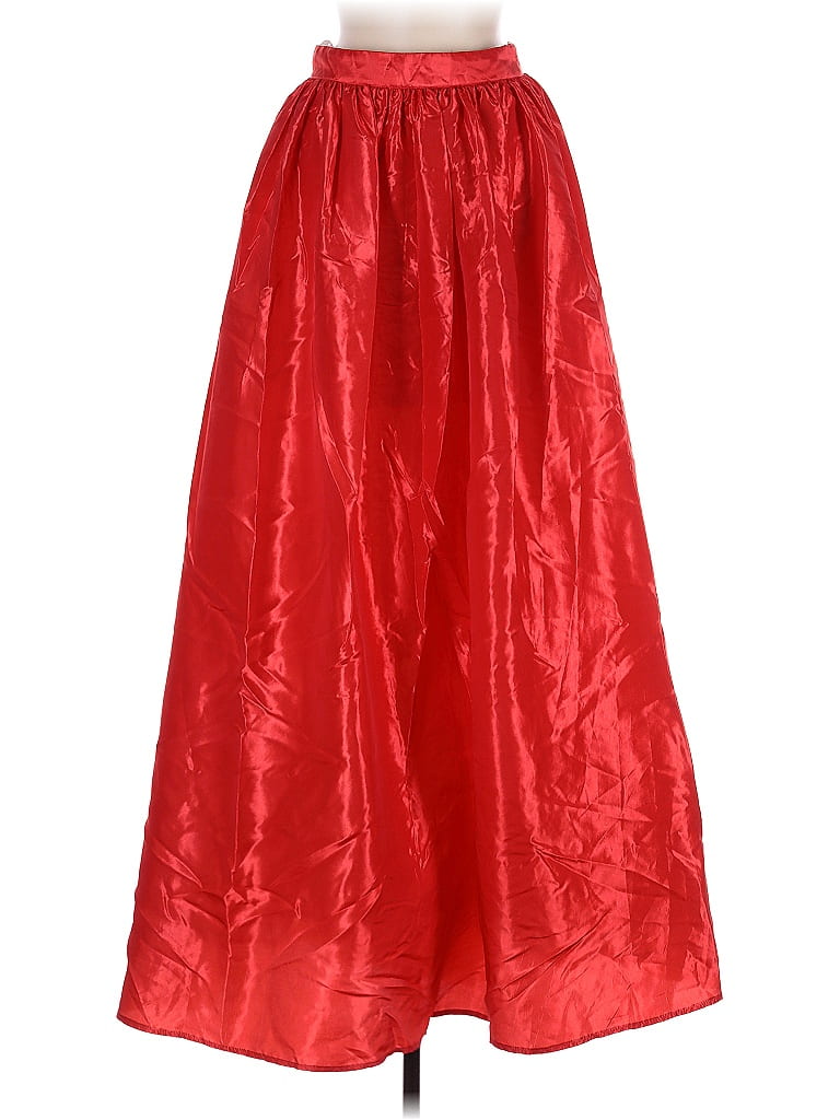 Pre-owned Assorted Brands Formal Skirt In Red