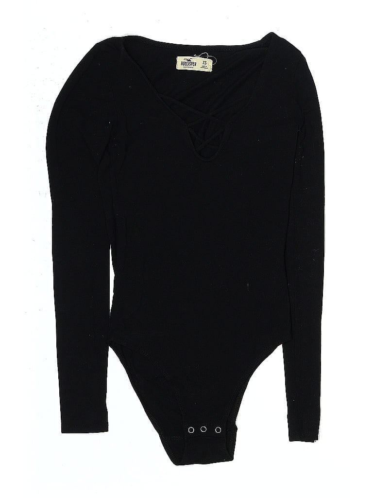 Pre-owned Hollister Bodysuit In Black