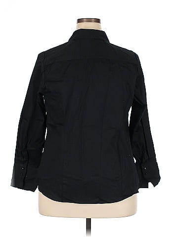 Lane Bryant 3/4 Sleeve Button-Down Shirt (view 2)