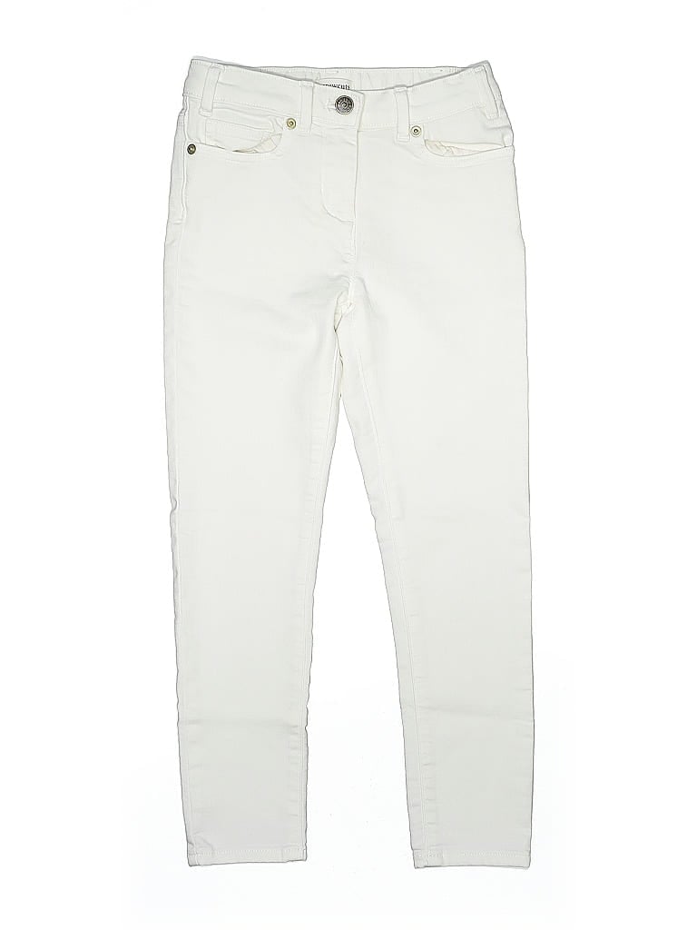Pre-owned Crewcuts Outlet Kids' Khaki Pant In White