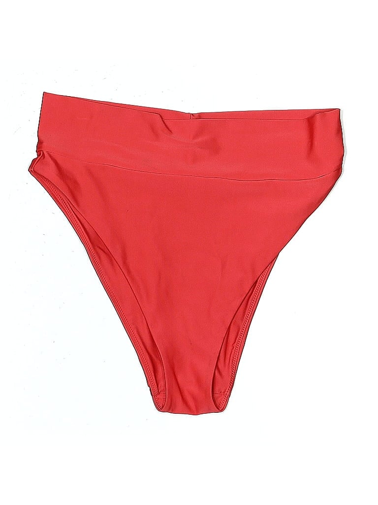 Pre-owned Aerie Swimsuit Bottoms In Red